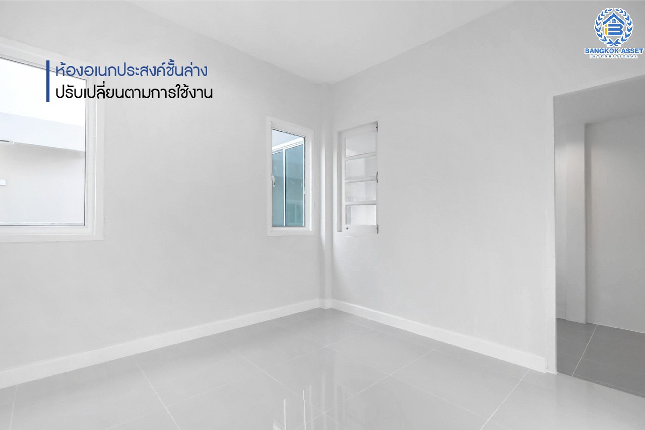 บ้านมือสองตกแต่งใหม่ ม.ลลิลอินเดอะพาร์ค บางใหญ่-กาญจนาฯ พร้อมอยู่ตอบโจทย์ทุกฟังก์ชั่น เนื้อที่ 50.6 ตร.ว. ฟังก์ชั่น 4 ห้องนอน 1 ห้องอเนกประสงค์ชั้นล่าง 2 ห้องน้ำ 2 ที่จอดรถพร้อมพื้นที่สนามหญ้าด้านข้าง บนทำเลเดินทางสะดวก ใกล้เซ็นทรัลเวสต์เกต ทางด่วน "กาญจนาภิเษก และเพียง 5 นาทีถึงรถไฟฟ้าสายสีม่วง "สถานีตลาดบางใหญ่"